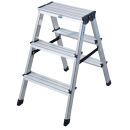 KRAUSE Klapptritt MONTO Dopplo silber 2x 3 Stufen, H:...