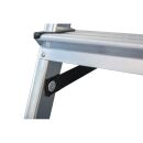 KRAUSE Stehleiter beidseitig MONTO Dopplo silber 2x 8 Stufen, H: 187,0 cm