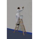 KRAUSE Stehleiter beidseitig STABILO natur 2x 5 Sprossen,...