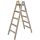 KRAUSE Stehleiter beidseitig STABILO natur 2x 5 Sprossen, H: 147,0 cm