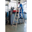 KRAUSE Stehleiter beidseitig STABILO natur 2x 7 Sprossen,...