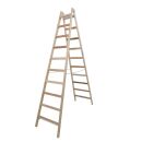 KRAUSE Stehleiter beidseitig STABILO natur 2x 10...