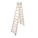 KRAUSE Stehleiter beidseitig STABILO natur 2x 12...