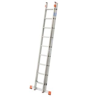 KRAUSE Schiebeleiter MONTO Fabilo silber 18 Sprossen, H: 270,0 cm