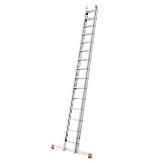 KRAUSE Schiebeleiter MONTO Robilo silber 30 Sprossen, H: 440,0 cm