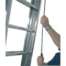 KRAUSE Schiebeleiter MONTO Robilo silber 36 Sprossen, H: 520,0 cm