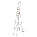 KRAUSE Vielzweckleiter MONTO Tribilo silber 3x 9...
