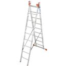 KRAUSE Vielzweckleiter MONTO Tribilo silber 3x 9...