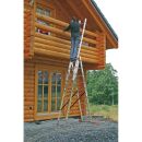 KRAUSE Vielzweckleiter MONTO Tribilo silber 3x 9 Sprossen, H: 270,0 cm