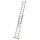 KRAUSE Vielzweckleiter MONTO Tribilo silber 3x 9 Sprossen, H: 270,0 cm