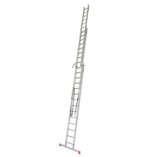KRAUSE Vielzweckleiter MONTO Tribilo silber 3x 14 Sprossen, H: 412,0 cm