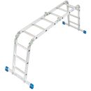 KRAUSE Gelenkleiter STABILO silber 12 Sprossen, H: 100,0 cm