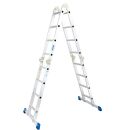 KRAUSE Gelenkleiter STABILO silber 16 Sprossen, H: 130,0 cm