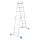 KRAUSE Gelenkleiter STABILO silber 16 Sprossen, H: 130,0 cm