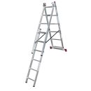 KRAUSE Vielzweckleiter CORDA silber 3x 6 Sprossen, H:...