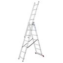KRAUSE Vielzweckleiter CORDA silber 3x 7 Sprossen, H:...