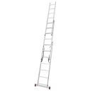 KRAUSE Vielzweckleiter CORDA silber 3x 7 Sprossen, H:...
