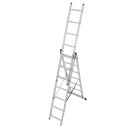 KRAUSE Vielzweckleiter CORDA silber 3x 7 Sprossen, H: 200,0 cm