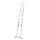 KRAUSE Vielzweckleiter CORDA silber 3x 7 Sprossen, H: 200,0 cm