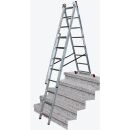 KRAUSE Vielzweckleiter CORDA silber 3x 8 Sprossen, H:...