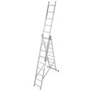 KRAUSE Vielzweckleiter CORDA silber 3x 9 Sprossen, H:...