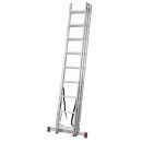 KRAUSE Vielzweckleiter CORDA silber 3x 9 Sprossen, H: 255,0 cm