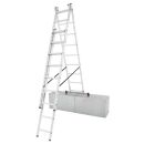KRAUSE Vielzweckleiter CORDA silber 3x 9 Sprossen, H: 255,0 cm