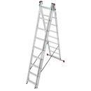 KRAUSE Vielzweckleiter CORDA silber 3x 9 Sprossen, H: 255,0 cm