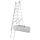 KRAUSE Vielzweckleiter CORDA silber 3x 9 Sprossen, H: 255,0 cm