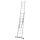 KRAUSE Vielzweckleiter CORDA silber 3x 9 Sprossen, H: 255,0 cm