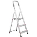 KRAUSE Stehleiter einseitig CORDA silber 3 Stufen, H:...