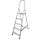 KRAUSE Stehleiter einseitig CORDA silber 5 Stufen, H: 175,0 cm