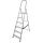 KRAUSE Stehleiter einseitig CORDA silber 6 Stufen, H: 195,0 cm