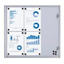 Showdown® Displays Schaukasten Economy XS silber 6x...