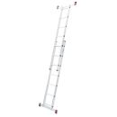 KRAUSE Vielzweckleiter CORDA silber 2x 7 Sprossen, H:...