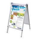 FRANKEN Kundenstopper Outdoor PRO silber DIN A1 2...