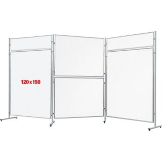 FRANKEN Trennwand ECO, doppelseitig, weiß 120,0 x 150,0 cm, 1 St.