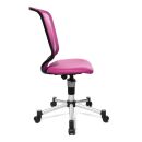 Topstar Kinderdrehstuhl Titan Junior, 71487 S04 Stoff rosa, Gestell silber