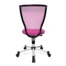 Topstar Kinderdrehstuhl Titan Junior, 71487 S04 Stoff rosa, Gestell silber