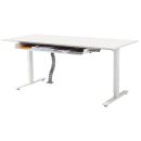 Kerkmann Move 3 elektrisch höhenverstellbarer Schreibtisch weiß rechteckig, T-Fuß-Gestell weiß 160,0 x 80,0 cm