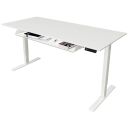 Kerkmann Move 3 elektrisch höhenverstellbarer Schreibtisch weiß rechteckig, T-Fuß-Gestell weiß 180,0 x 80,0 cm