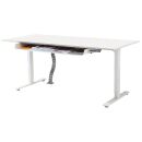 Kerkmann Move 3 elektrisch höhenverstellbarer Schreibtisch weiß rechteckig, T-Fuß-Gestell weiß 180,0 x 80,0 cm