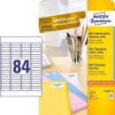 AVERY Zweckform Etiketten L7656-25 weiß 46,0 x 11,1...