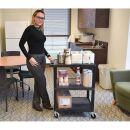 LUXOR Etagenwagen schwarz 61,0 x 46,0 x 86,5 cm