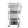 Servierwagen silber 84,5 x 52,5 x 125,0 cm