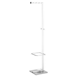 ALCO Kleiderständer 2877-10 weiß Metall 10 Haken 36,0 x 178,0 cm, 1 St.