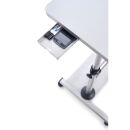 rocada höhenverstellbarer Schreibtisch alugrau rechteckig, T-Fuß-Gestell alu 80,0 x 60,0 cm