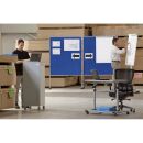 rocada höhenverstellbarer Schreibtisch alugrau rechteckig, T-Fuß-Gestell alu 80,0 x 60,0 cm