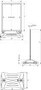 Kundenstopper WindPro DIN A1, silber mit Top-Schild