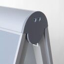 Showdown® Displays Kundenstopper Compasso C1 silber DIN A1 2 Fächer 66,0 x 79,3 x 130,9 cm, 1 St.